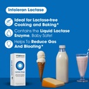 Intoleran Lactase Digestive Enzyme Drops - 0.47 FL Oz (14ml) | Liquid Lactase Enzyme for Lactose Intolerance | Makes Dairy Lactose-Free | Lactose-Free Cooking & Baking | Pure and Vegan | Low FODMAP 4