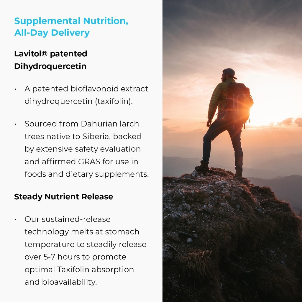 Endur Taxifolin Complex SR, Immune Health Supplement, Helps Provide Antioxidant Protection & Promotes Healthy Circulation, Gluten Free, 60 Tablets 5