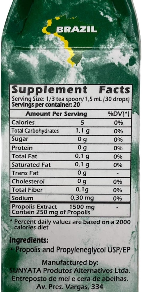 Pon Lee Brazil Green Bee Propolis Liquid Extract No Alcohol 30ML 1 Pack 5