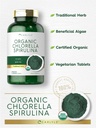 Carlyle Organic Chlorella Spirulina Tablets | 1300 Count | 50/50 Blend | Non-GMO and Gluten Free Supplement 5