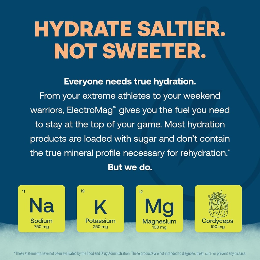 True Grace ElectroMag - Grapefruit (16 Stick Packs) + Lemon Lime (16 Stick Packs) - Electrolyte Powder for Rapid Hydration - Zero Sugar & Carbs - Non-GMO - 32 Total Servings 5