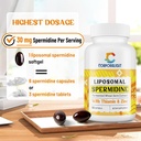 30mg Spermidine Supplement for Men & Women, High Absorption, More Potent Than Spermidine 3HCL - for Cellular Renewal, Longevity & Cognitive, Fermented Wheat Germ Extract, Pure & Natural, 180 Softgels 4
