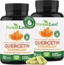 ForestLeaf Quercetin with Bromelain - 1350mg Blend with Vitamin C & Stinging Nettle, Advanced Quercetin 500mg Supplement, Non-GMO Gluten Free, Natural Immune & Respiratory Function 180 Veggie Capsules 2