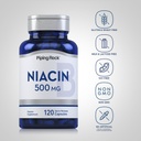 Piping Rock Niacin 500mg Flush | 120 Capsules | Non-GMO and Gluten Free Supplement 4
