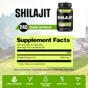 1500mg Shilajit Capsules Extract 5:1 - Immune System, Energy Production, Brain Health & Overall Well-Being Support - 240 Capsules 3