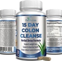 15 Day Colon Cleanse and Detox, Herbal Detox Formula, Supports Weight Loss, Constipation Relief - Boosts Energy. Flush Toxins, Natural Safe Colon Cleanser for Men and Women - 30 Capsules 2