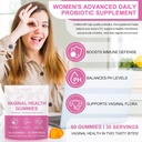 Premium Feminine Balance Gummies, Pineapple Gummies for Women PH, Vital Vaginal Probiotics Source Feminine Gummy for Women of All Ages 3