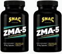 SNAC ZMA-5 Sleep Aid Supplement, Promote Muscle Recovery & Growth, Immune Support, & Restorative Sleep with Zinc, Magnesium & 5-HTP, Post Workout, Before Bed ZMA Supplements 180 Count (2 Pack) 2