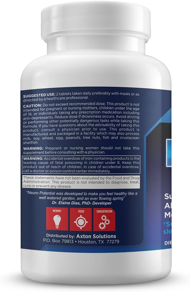 - 14 Premium Ingredients to Promote Overall Brain Health, Mental Clarity and Cognitive Enhancement 3