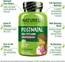 NATURELO Postnatal Multivitamin - Supplement for Breastfeeding Women - Plant-Based Vitamin D, Folate, Gentle Iron - for Nursing Mother, Baby - Post Natal Lactation Support 180 Capsules 5