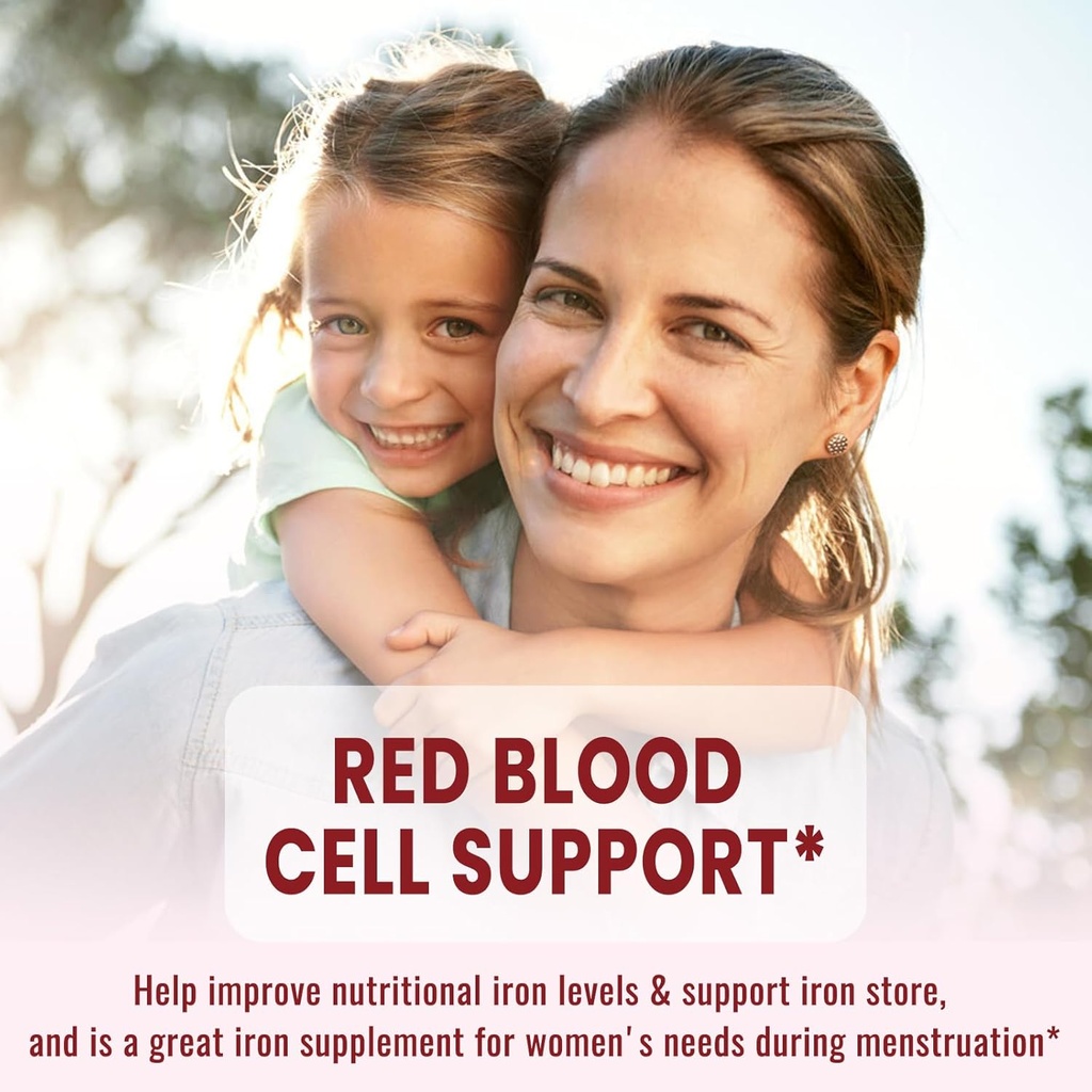 Liquid Iron Supplement for Women & Men Iron Drops Iron Supplements for Anemia with Folate, Vitamin C, B12 for Red Blood Cell Support-Grape, 2 Fl Oz 5