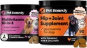 10 in 1 Multivitamin + Hip & Joint Health Soft Chew Supplement Bundle - Dog Vitamins - Glucosamine Chondroitin, Omegas, Turmeric and MSM for Overall Dog Health, Joint Supplement for Dogs. 2