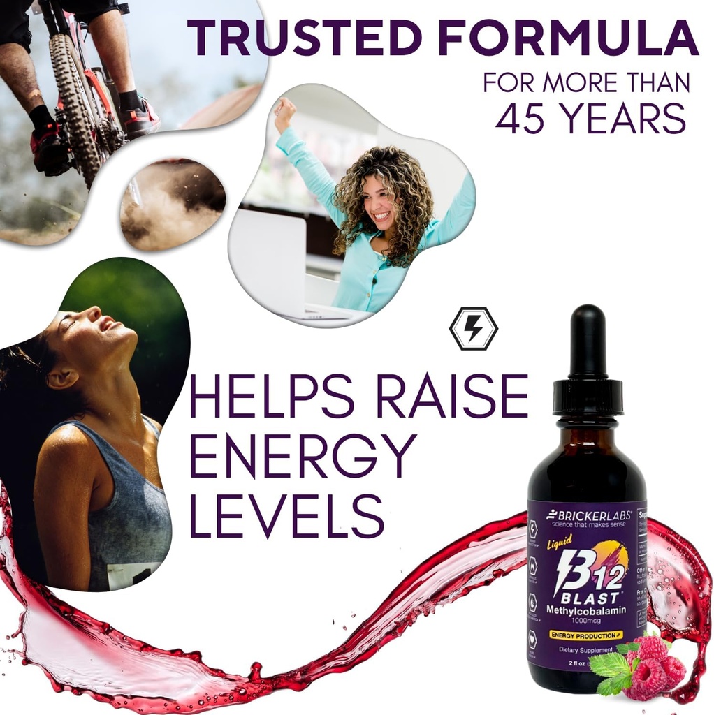 Bricker Labs MetaboBoost Duo: Fat-Burning & Energy Essentials: 7-Keto DHEA Metabolite 50mg Weight Management Support and B12 Blast Methylcobalamin 1000mcg sublingual Liquid Energy Vitamins 6