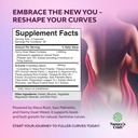 Bundle of G-Curve Breast and Butt Enhancer Pills May Support Voluptuous Curves and Turmeric Gummies for Adults Peach Flavor - Extra Strength Joint Support Gummies with Turmeric Curcumin 3