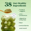 Bloom Nutrition Superfood Greens Powder Stick Packs, Digestive Enzymes with Probiotics and Prebiotics, Gut Health, Bloating Relief for Women, Chlorella, Green Juice Mix, 18 SVG, Tropical Variety 4