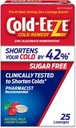Cold-EEZE Sugar-Free, Natural Wild Cherry Zinc Lozenges, Homeopathic Cold Remedy, Shortens The Common Cold, Sore Throat, Cough, Congestion & Post Nasal Drip, 25 Ct 2