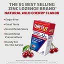 Cold-EEZE Sugar-Free, Natural Wild Cherry Zinc Lozenges, Homeopathic Cold Remedy, Shortens The Common Cold, Sore Throat, Cough, Congestion & Post Nasal Drip, 25 Ct 6