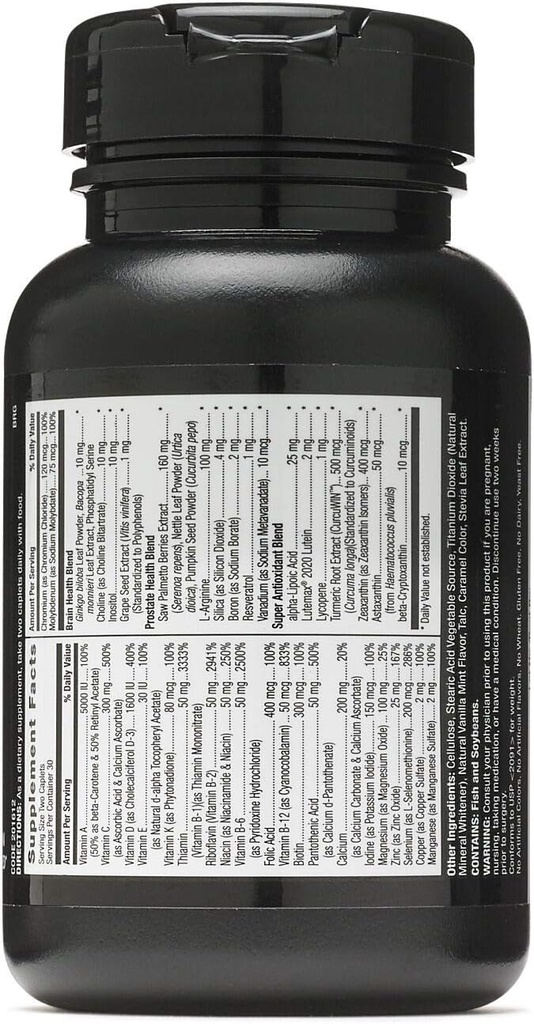 GNC Mega Men 50 Plus Daily Multivitamin for Men | Supports Memory Function, Prostate, and Heart Health | 60 Count 3
