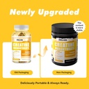 ElevateLife Creatine Monohydrate Gummies 5g for Men Women - Sugar Free Chewable Supplement. 90 Gummies Lemon 3