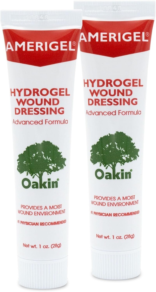 AMERIGEL Hydrogel Wound Dressing (1 oz.) Two Pack - Provides Moisture-Rich Healing Environment for Dry Wounds 2