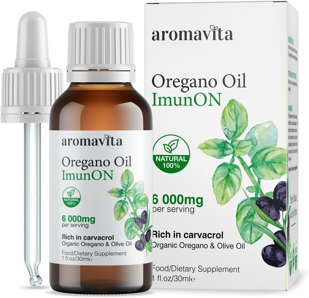 ImunON Organic Greek Oregano Oil Drops – Extra Strength 86-90% Carvacrol – Powerful Immune & Digestive Support – 200 Servings – 100% Pure, Vegan, Non-GMO, Gluten-Free – 1 fl oz (30 mL) 2