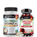 BioSchwartz ACV Apple Cider Vinegar Gummies with B Complex Vitamins (3 Month Supply) Plus Cold Pressed MCT Coconut Oil Capsules (2 Month Supply) 2