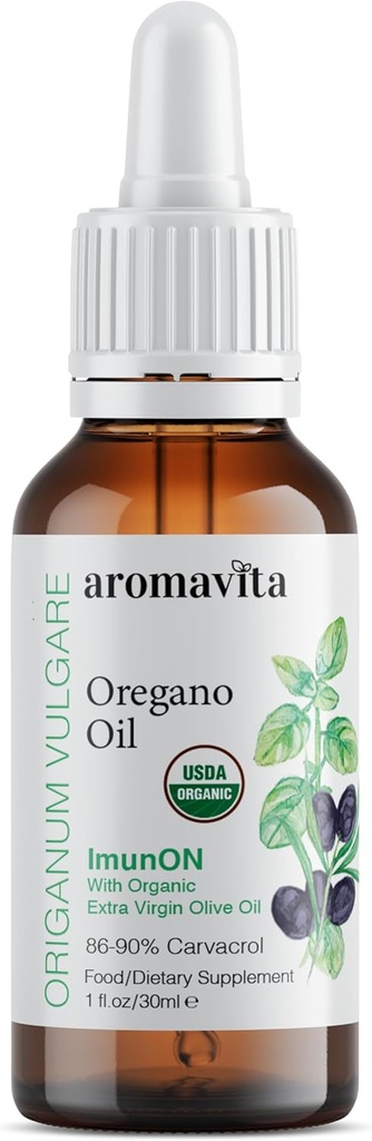ImunON Organic Greek Oregano Oil Drops – Extra Strength 86-90% Carvacrol – Powerful Immune & Digestive Support – 200 Servings – 100% Pure, Vegan, Non-GMO, Gluten-Free – 1 fl oz (30 mL) 5