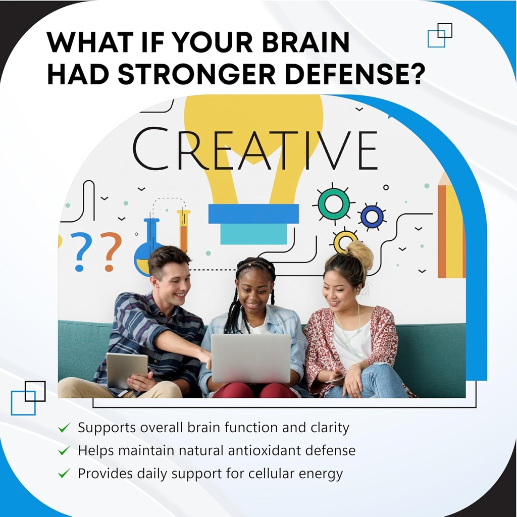 Ultra Alpha Lipoic Acid with CoQ10, Vitamin C & B1 - Supports Brain Health & Antioxidant Defense - 150 Capsules, Made in USA 3