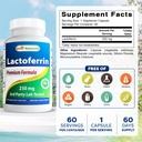Best Naturals Lactoferrin 250 mg Veggie Capsule, Supports Healthy Immune Function - 60 Count 3