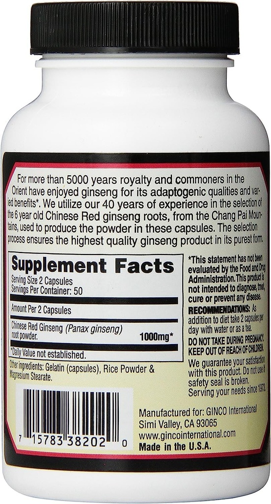Imperial Elixir Ginseng Chinese Red 100 Cap3 3
