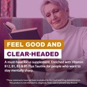 Focus & Memory Supplement for Brain Health, Focus Supplement & Neurotransmitter Support with Vitamin B12, B1, B3 & B5 Plus Taurine, 60 Capsules 4