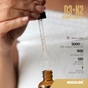 Maxler Vitamin D3 K2 Drops with MCT Oil - Heart, Bone & Immune Support - No GMO, Colors, Sweetener, Alcohol - Vitamin D3 5000 IU & Vitamin K2 500 mcg per 1 Serving - 120 Servings Lemon Flavor 5