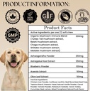Dogs Immune Support Mushroom Supplement - Supports Longevity, Cognition, Joint, Cellular & Gut Health - All Natural Organic, GrainFree - Aid for Lumps and Bumps, Chicken Flavor - 90 Chews 5