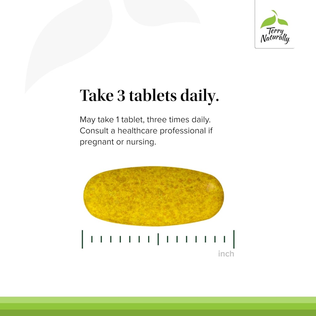 Terry Naturally Curamin Extra Strength - Curcumin & Boswellia for Healthy Circulation Support - Turmeric Supplement to Support Joints, Muscle Health & Endorphin Production - 90 Tablets 5