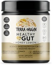 TERRA ORIGIN Healthy Gut Powder (Honey Lemon) | 30-Servings with L-Glutamine, Zinc, Glucosamine, Slippery Elm Bark and More! 2