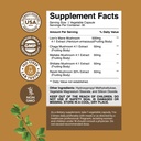 Advanced Lion's Mane Mushroom Supplement - Lions Mane Supplement Capsules with Reishi, Chaga, Maitake & Shiitake for Brain Health Memory Support & Focus - Nootropic for Mental Clarity - 30 Caps 4