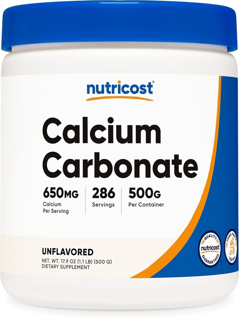 Nutricost Calcium Carbonate Powder 500 Grams 2