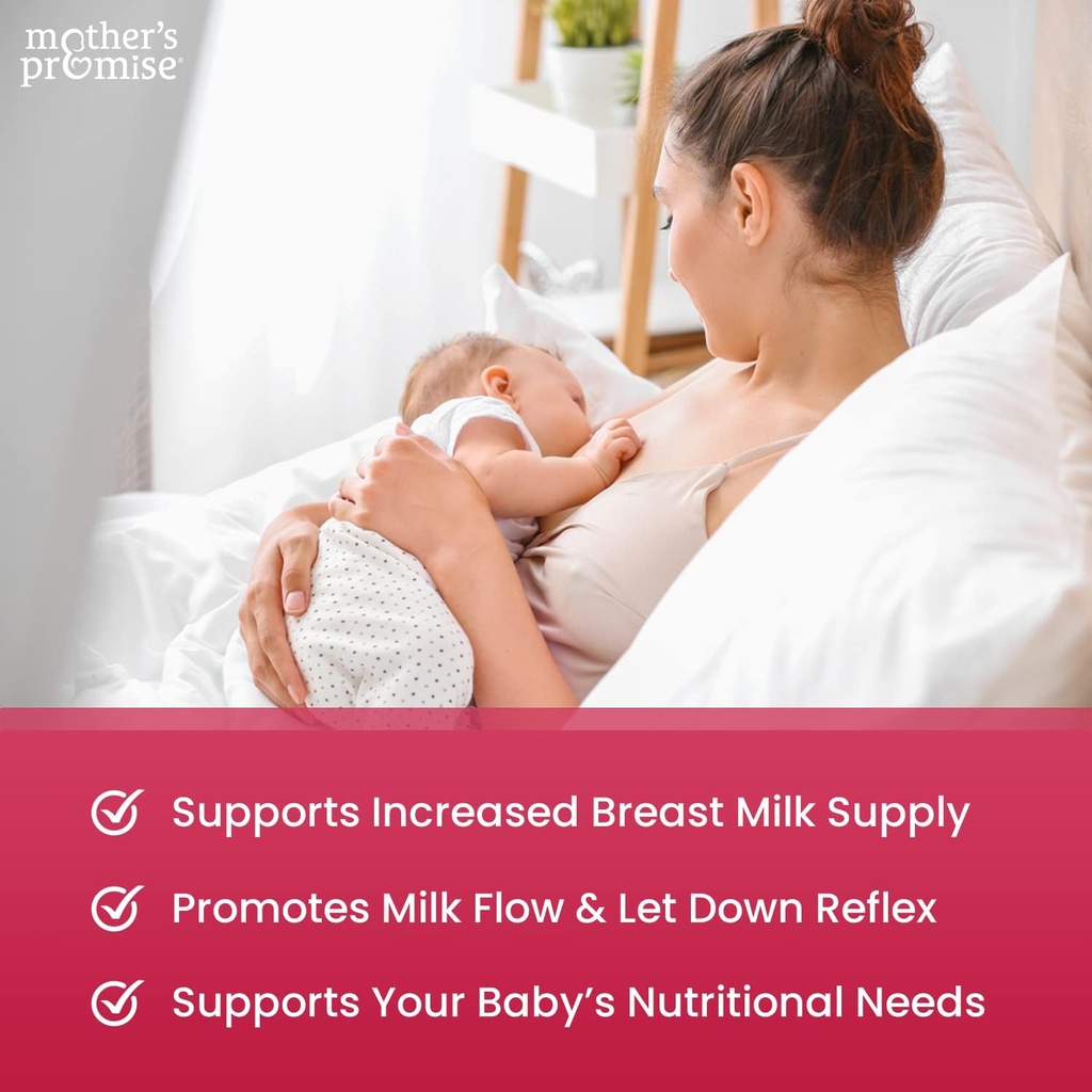 Mother's Promise Lactation Supplement Gummies for Breast Milk Production Increase | Postnatal Lactation Support for Breastfeeding, Nursing & Lactating with Fenugreek, Moringa & Milk Thistle | Vegan 6
