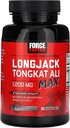 Force Factor Longjack Tongkat Ali Max for Men, Male Stamina and Vitality Supplement Made with Tongkat Ali Extract and Key Natural Ingredients for Superior Absorption, 1200mg, 60 Capsules 5