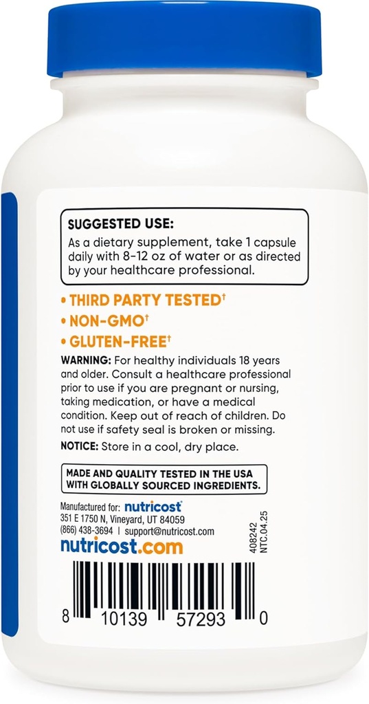 Nutricost Cranberry Extract 25,000mg (120 Servings) 2 Bottles with Vitamin C and Vitamin E 5