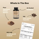 Organic Himalayan Shilajit Resin Extract - 1000mg Max Potency, Lab Tested Pure Shilajit for Men & Women, 85+ Trace Minerals Fulvic Acid, Immune Support, Energy, Cognition, 2 Month Supply, 120 Capsules 6