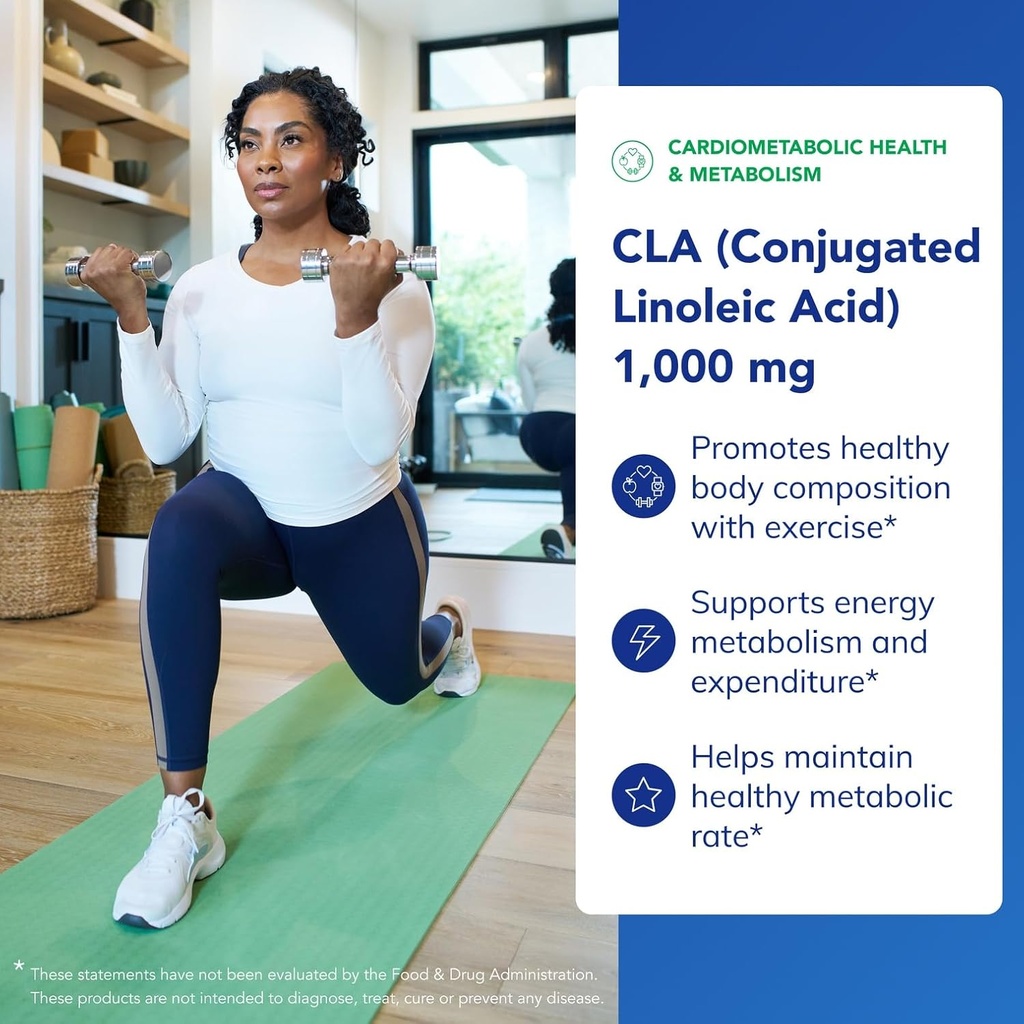 Pure Encapsulations CLA (Conjugated Linoleic Acid) 1,000 mg | Promotes Healthy Body Composition with Exercise* | 60 Softgel Capsules 4