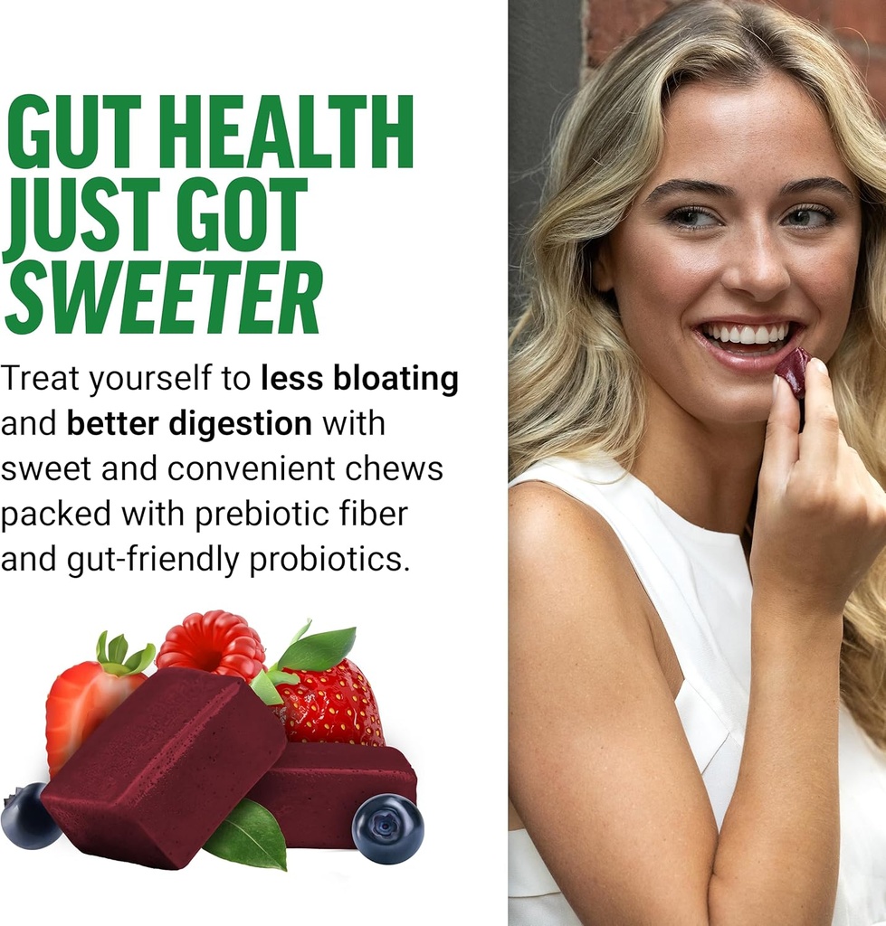 FORCE FACTOR Smarter Greens Superfood Chews, 2-Pack, Greens and Superfoods with Probiotics, Antioxidants, and Fiber, Greens Supplement to Support Digestion, Nitric Oxide, and Energy, 120 Soft Chews 6