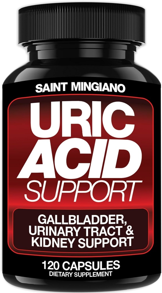 Uric Acid Flush for Gout Support -120 Capsules - Supports Kidney Cleanse Detox & Repair, Gallbladder & Urinary Tract Issues - Essential for Detox & Joint Support - Cranberry Extract 2