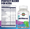KAL MultiSaurus Kids Chewable Multivitamins, 11 Essential Vitamins and Minerals for Kids, Mixed Berry Flavor, Gluten and Preservative Free, 60 Servings, 60 Dinosaur-Shaped Chewables 3