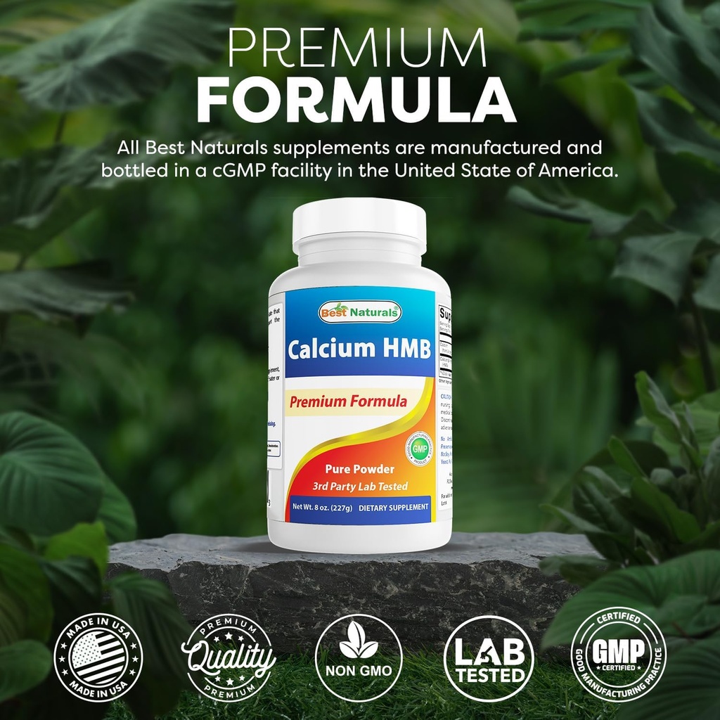 Best Naturals HMB (Beta-Hydroxy Beta-Methylbutyrate) Pure Powder 8 OZ 6