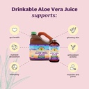 Lily of the Desert Vera Juice - Whole Leaf Filtered Aloe Vera Drink, Non-GMO Aloe Juice with Natural Vitamins, Digestive Enzymes for Gut Health, Stomach Relief, Wellness, Glowing Skin, 128 Fl Oz 4