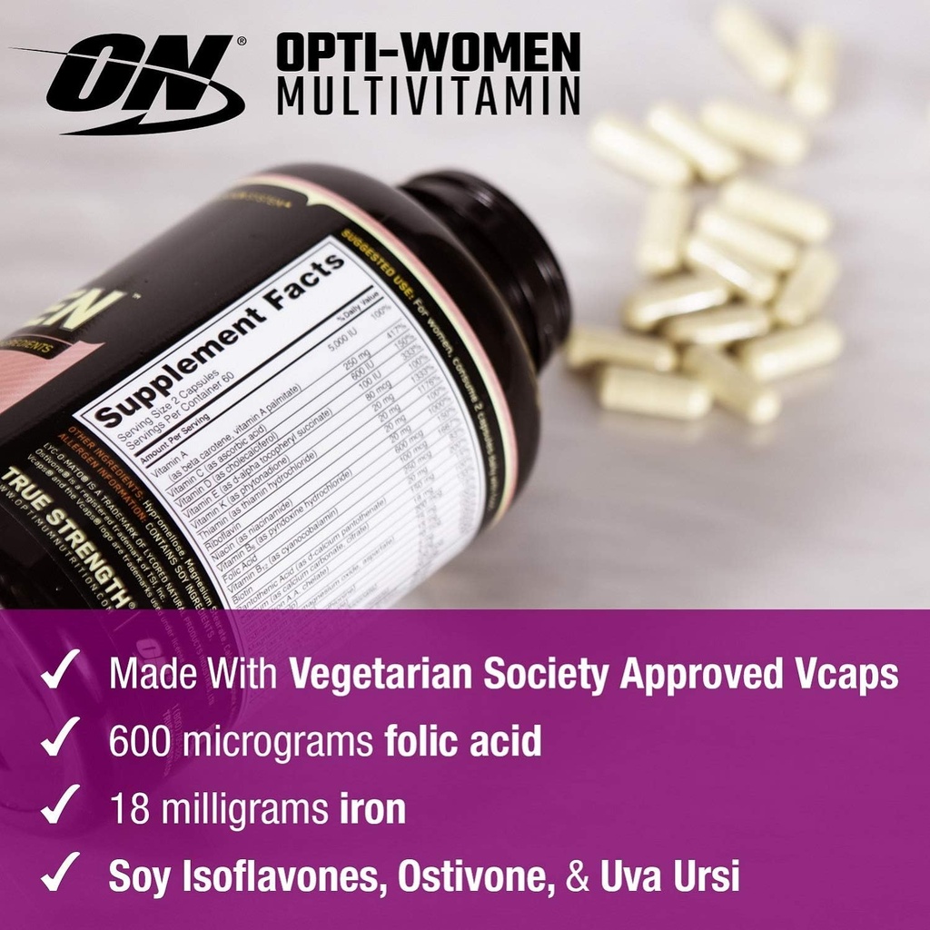 Optimum Nutrition Opti-Women Multi-Vitamin Capsules, 120 Count 6