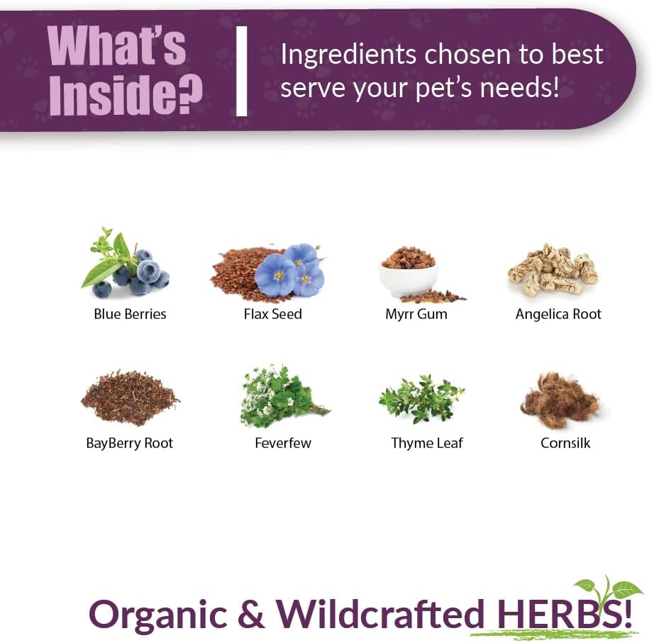 Amber NaturalZ Pet C&C Herbal Supplement for Dogs, Cats, Birds, Guinea Pigs, and Rabbits | Pet Herbal Supplement for Healthy Sinus | 1 Fluid Ounce Glass Bottle |Manufactured in The USA 4