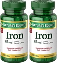 Iron 65 mg (325 mg Ferrous Sulfate), 2 Bottles (100 Count) 2